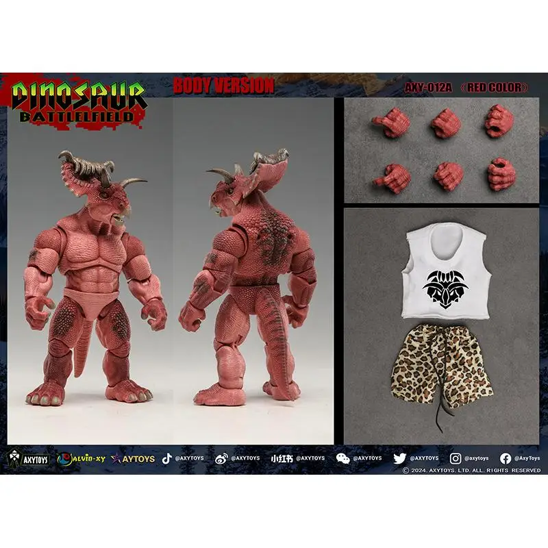 جديد حقيقي Axytoys ديناصور معارك إمبراطورية الأعشاب قرون التنين الفيلق عمل أرقام جمع اللعب هدية الأسهم #6