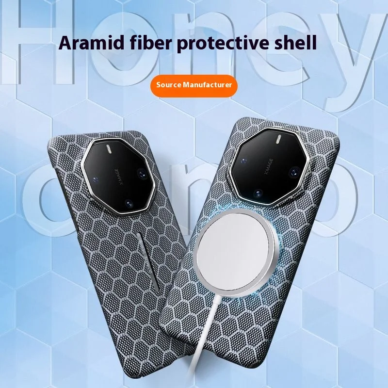 

Suitable for Huawei Mate60Rs Kevlar Magnetic Phone Case 60Rs Extraordinary Master Aramid Fiber Hard Case New Model