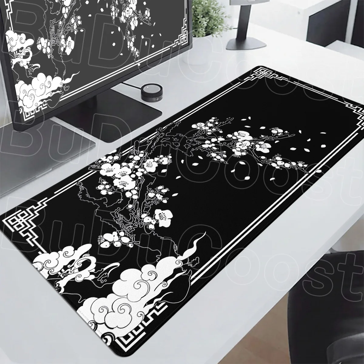 Large Computer New Black Sakura Desk Game Keyboard Speed Mausepad XXL Anime Office Non-slip Carpet Cute Cherry Blossom Mouse Mat