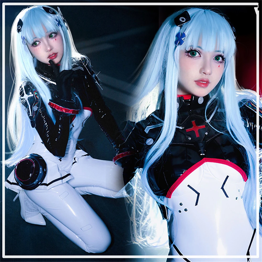 AGCOS Girls Frontline HK416 Doujin EVA Cosplay Costume Woman Leather Jumspuits Game Clothes Sexy Cosplay