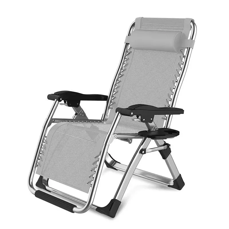 Sun Lounge Outdoor Zero Gravity Garden Chairs Camping Lounge Terrace Thickened Folding Lawn Chairs