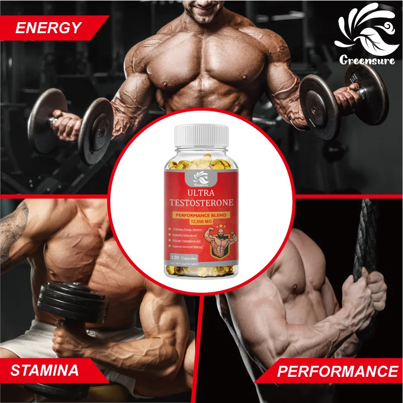 Greensure Male Energy Booster -  Healthy, Support to Help Boost Strength and Build Lean Muscle