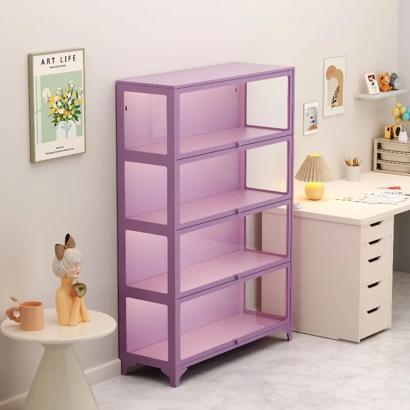 Figure cabinet with glass door Lego display Low Household display cabinet Children's toys Transparent dust-