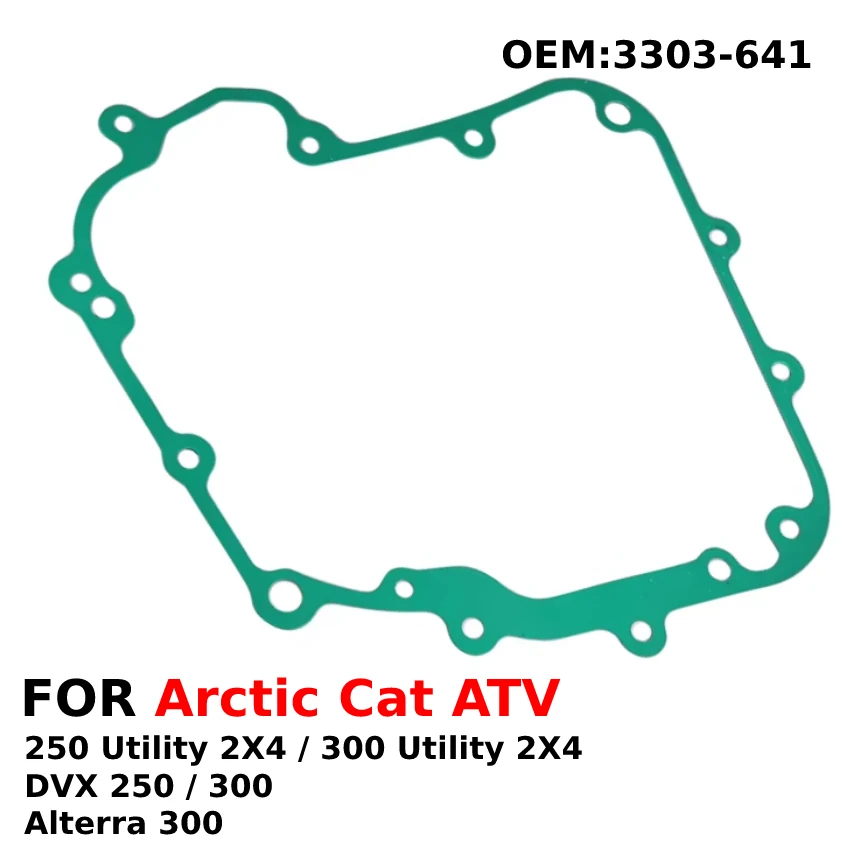 

For Arctic Cat ATV 250 / 300 Utility 2X4 and ATV DVX 250 / 300 and Alterra 300 Motorcycle Generator Cover Gasket OEM:3303-641