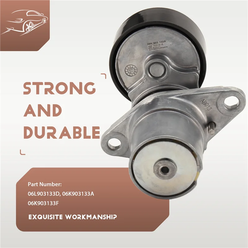 For A3 A4 B8 B9 A5 A6 C7A7 A8L D4/Q3 Q5/Q7 2.0 2015-Belt Tensioner Pulley 06L903133D, 06K903133A, 06K903133F TT view 5
