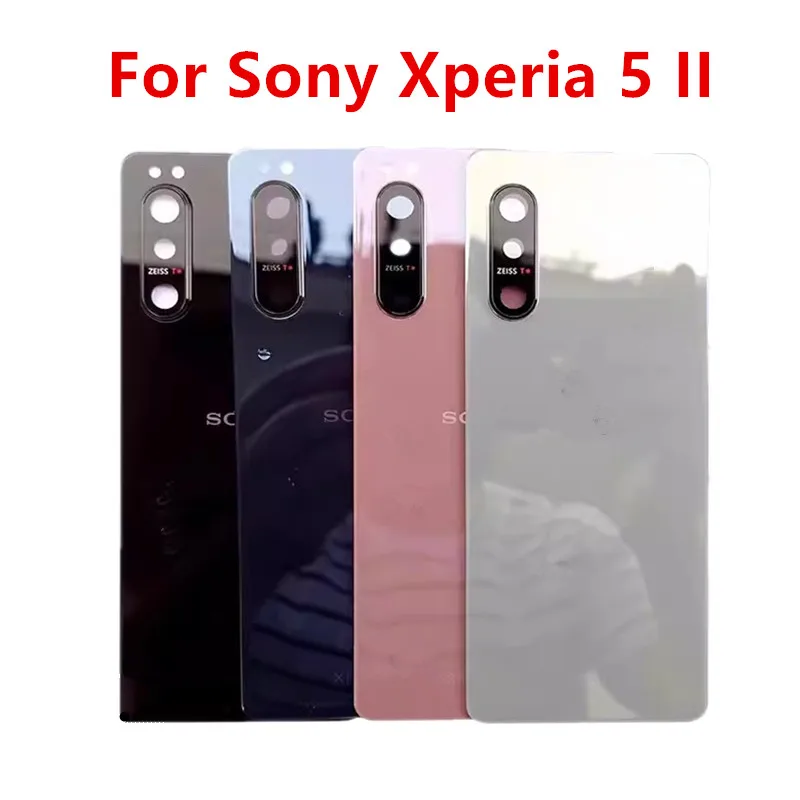 Xperia5ii 5ii Housing For Sony Xperia 5 ii Battery Back Cover Repair Replace Door Rear Case + Camera Lens