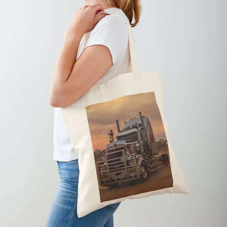 Prime Mover Kenworth truck at Sunset Tote Bag