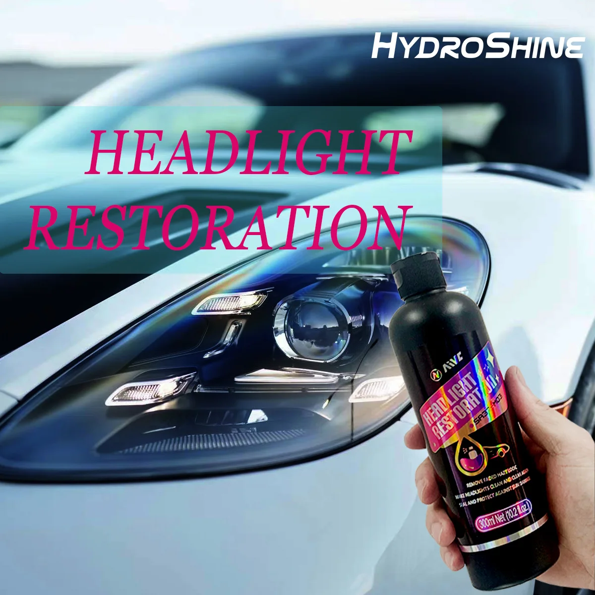 Headlight Lens Restorer Headlight Restoration Kit Polishing Repair Clean Coating For Car Light Remove Oxidation Scratch