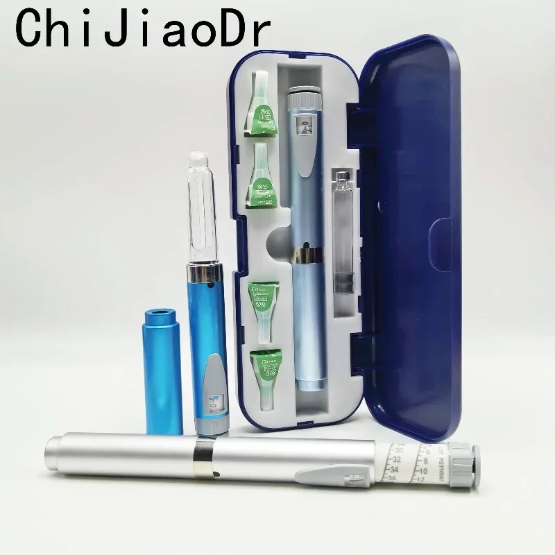 

3 мл инсулиновая многоразовая металлическая инъекционная ручка V2 с чернильным картриджем, стерильный вращающийся пресс, шприц для инъекций, волшебная ручка