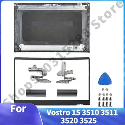 PC-Abdeckung für vostro 15 15,6 v3510 schwarze hintere Abdeckung 0dwrhj Lünette Scharniere Kunststoff teile Reparatur Zoll