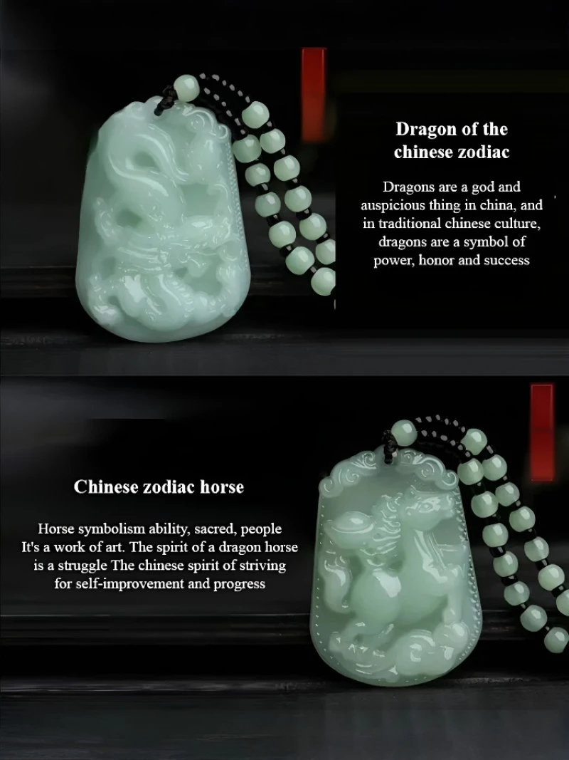 قلادة لاكي فورتشن زودياك 12 قلادة الثروة الصينية زودياك قلادة ساحرة محظوظة لسنة زودياك الشخصية للحظ