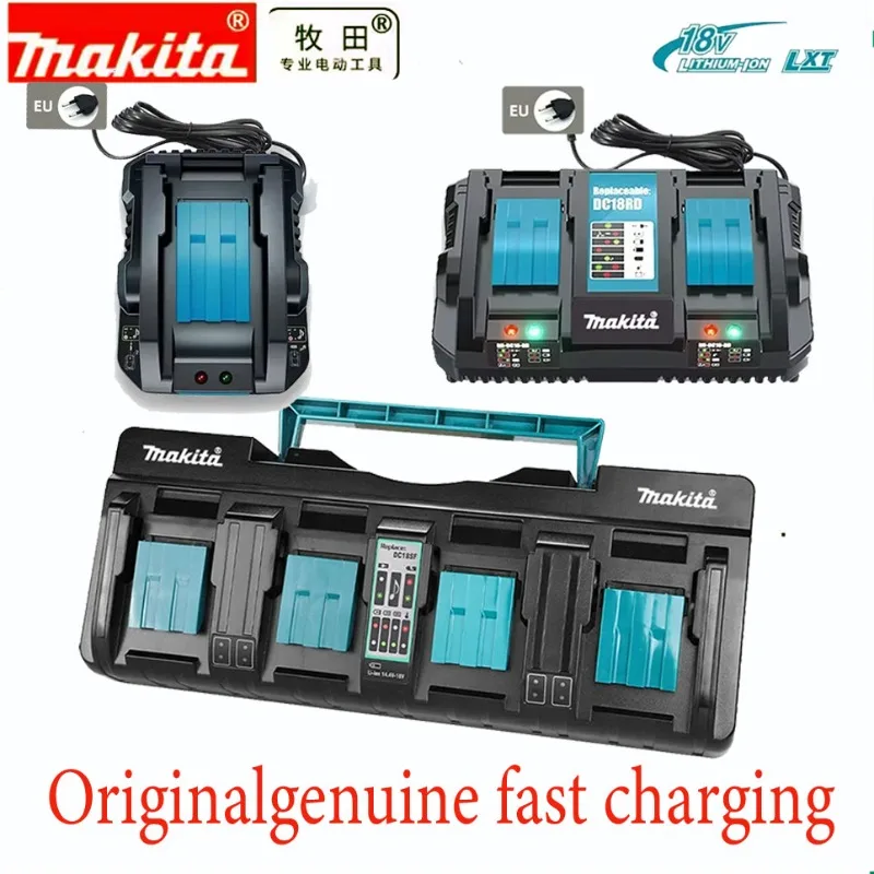 New original Makita large  charger 18V charger, rechargeable battery, Makita BL1830B BL1840 BL1850 BL1850B fast charging