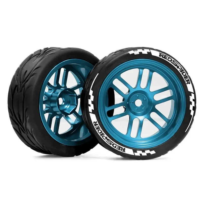 1/10 RC عجلات السباق الإطارات المعدنية جنوط العجلات Hub12mm عرافة لسيارة RC HSP 94122 Tamiya XV01 TT02 HPI كيوشو ساكورا CS D4 #5