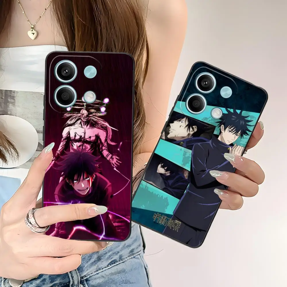 

Чехол для телефона Jujutsu Kaisen Megumi Fushiguro для POCO M6 M5 M4 M3 X7 X6 X5 X4 X3 F6 F5 F4 Pro GT 5G с цветной печатью, защитный