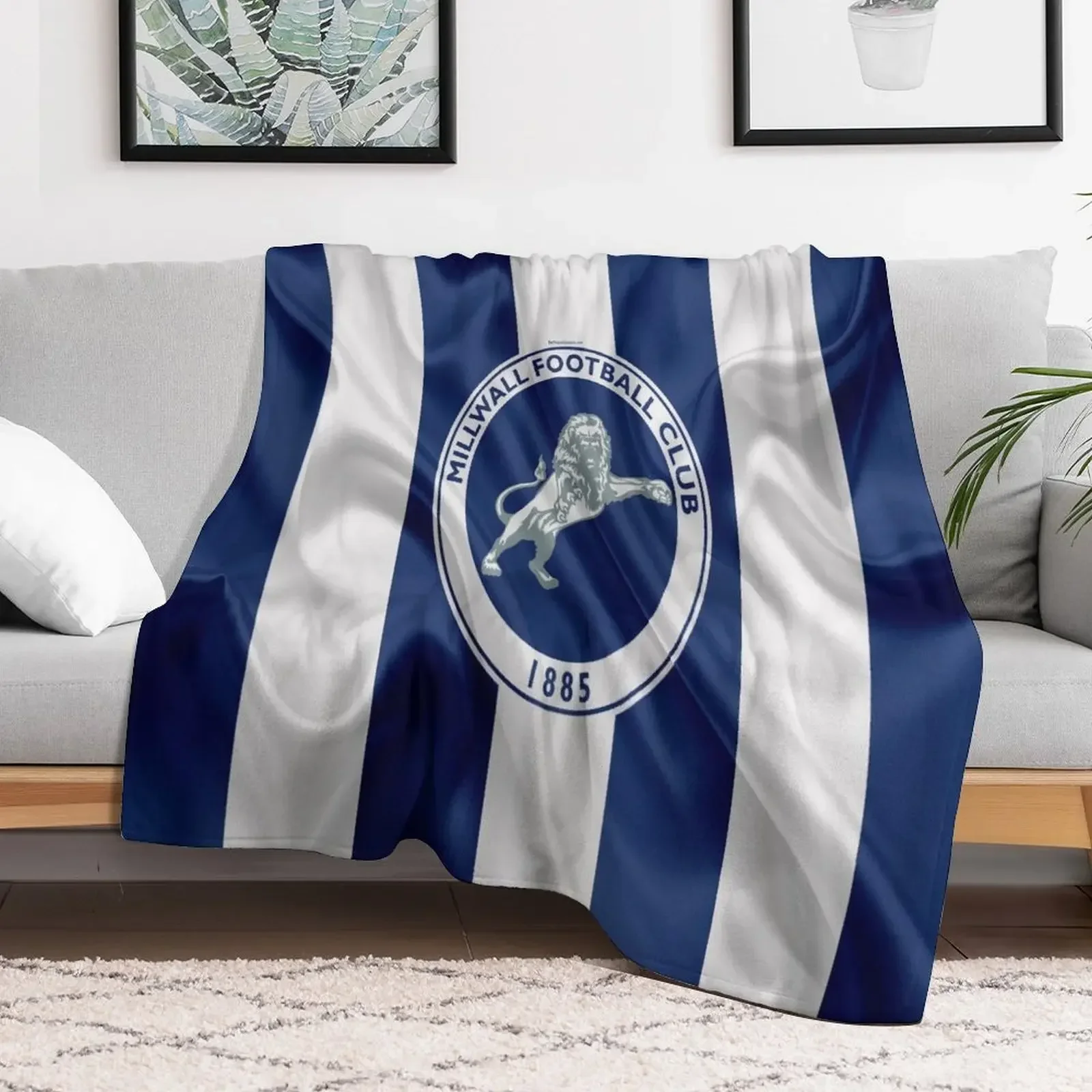 

MILLWALL FBC Throw Blanket Sofa Quilt Luxury Brand Hairys Blankets funny gift Furrys Hairys Blankets