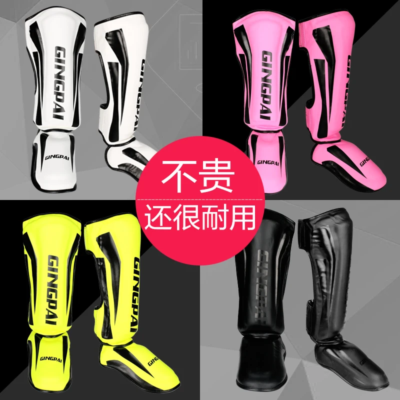 

Muay Thai shin guards Sanda fighting with back of the foot shin guards Boxing thickened gear ankle Taekwondo