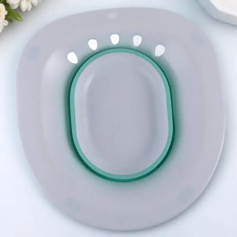 1 قطعة حمام سيتز للنساء الإناث الجزء الخاص رعاية الأم المحمولة بيديت حوض المسنين الورك غسل المرحاض مرفق الأخضر