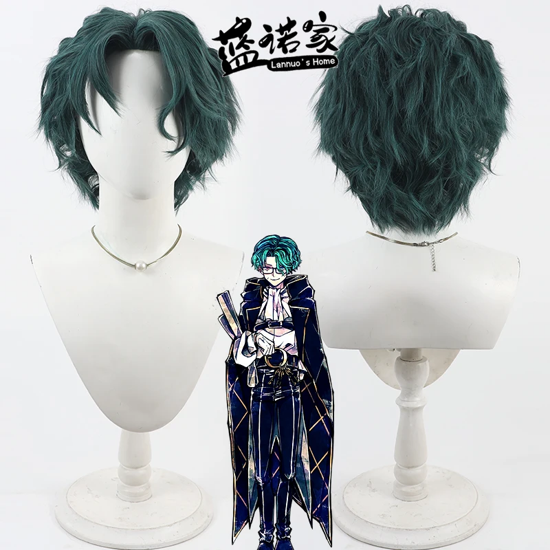 Anime Devil Butler and Black Cat Nack Stein Cos Cosplay Wig Halloween Carnival Party Props Synthetic Hair + Wig Cap