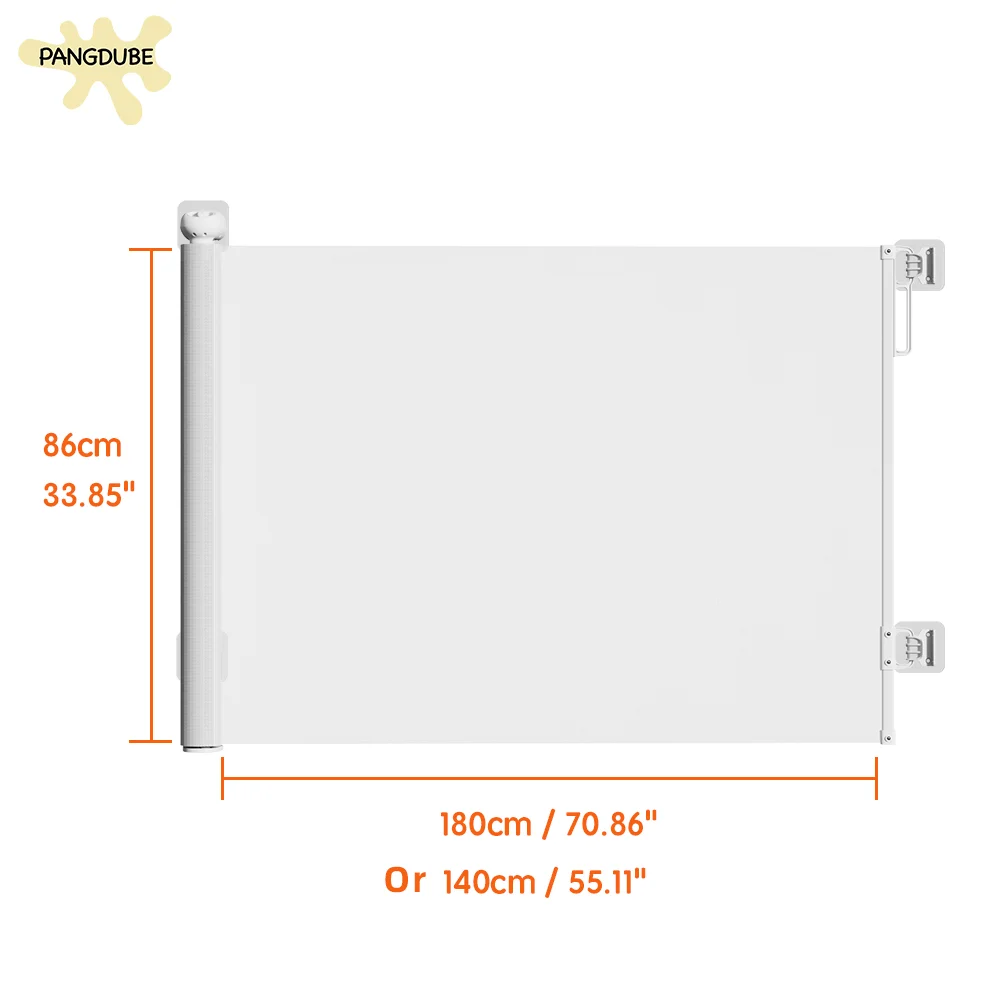 PANGDUBE Baby Doors Security Barrier Stairs Kids Safety Gate for Children Safe Mesh Doors Barrier for Dogs Pet Stopper for Door