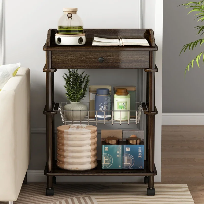 

side table movable small coffee table simple household sideboard modern simple small tea cabinet multi-layer shelf sofa