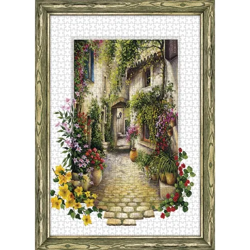 500 piece Platinum Framed Made Puzzle Flowering Intermediate So