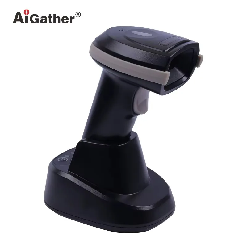 Reliable Industrial BT Wireless QR Barcode Scanner Support Screen Scanning 2000mAh USB Interface With Charging Base