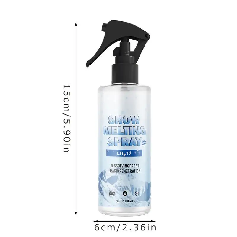 Winter De Icing Instantly Melts Ice Car Window Glass Deicing Car Snow Defrosting Auto Windshield Deicing Spray Windshield Window