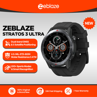 New Zeblaze Stratos 3 Ultra GPS Smart Watch Built-in Compass Barometric Altimeter Dual-band GNSS Make/Answer Phone Calls Watch