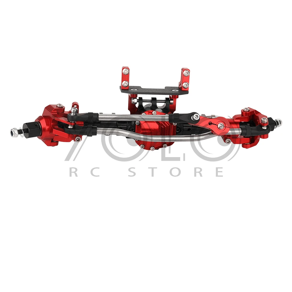 SCX10 II Aluminum Alloy CNC Straight Front Rear Axle 29T/8T for 1/10 RC Crawler Axial AR44 90047 90046 Kit Metal Upgrade Parts image 3