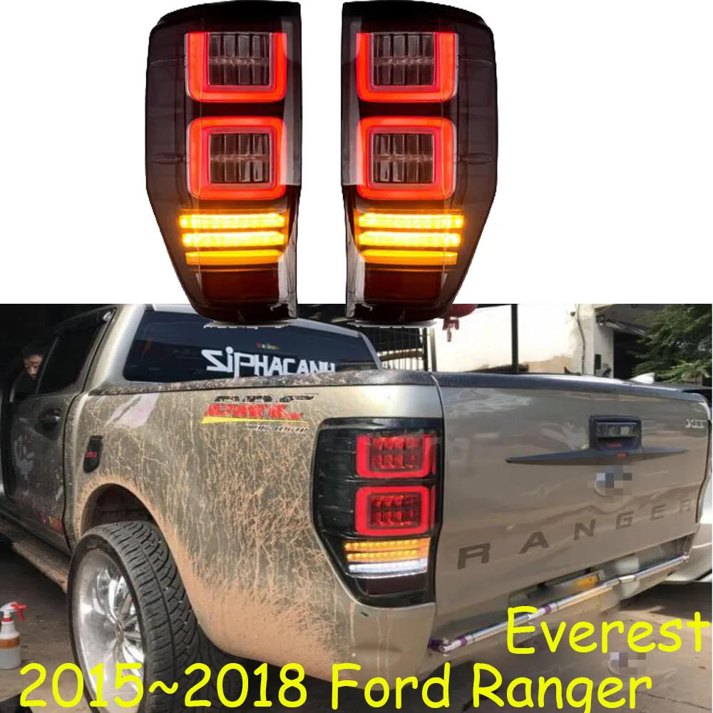 2pcs car styling for Ranger taillight Everest 2015~2018 car accessories LED Ranger rear lamp Tail Lamp+Turn Signal+Brake+Reverse