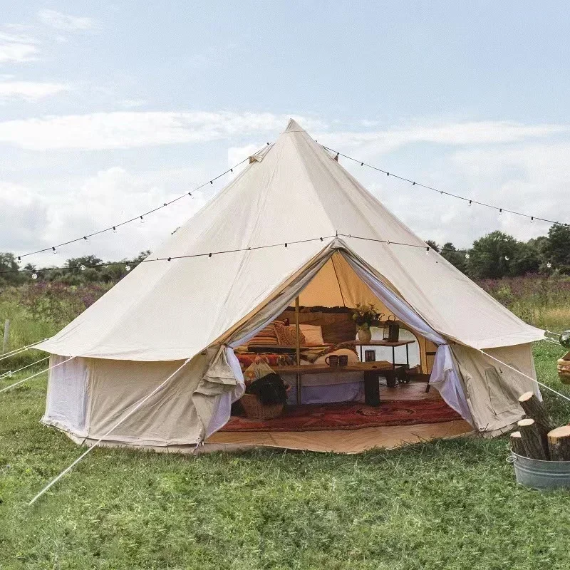 

LUXO Glamping Luxury Yurt Tent Big Family Outdoor Waterproof Camping Tourist Bell Tents