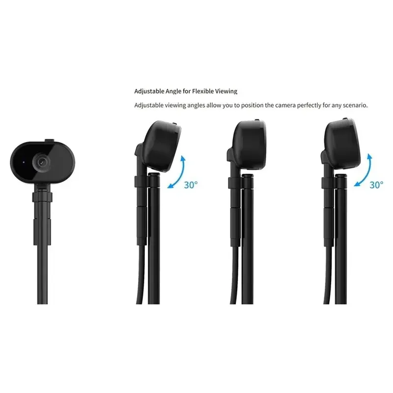 T43C-USB C 1080P Webcam for Switch 2 with 360° Flexible Adjustment, Angle Plug and Play Conference Camera for PC and Laptop