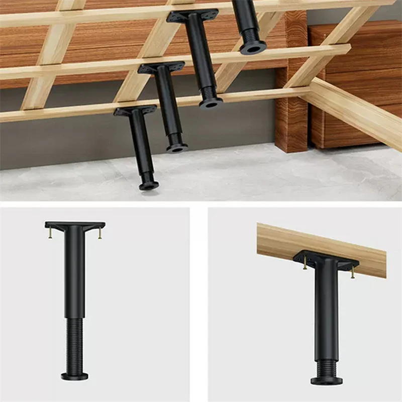 1PCS Telescopic Adjustable Bed Beam Support Foot Reinforced Plastic Furniture Leg Sofa Leg Bed Bottom Load Bearing Bracket