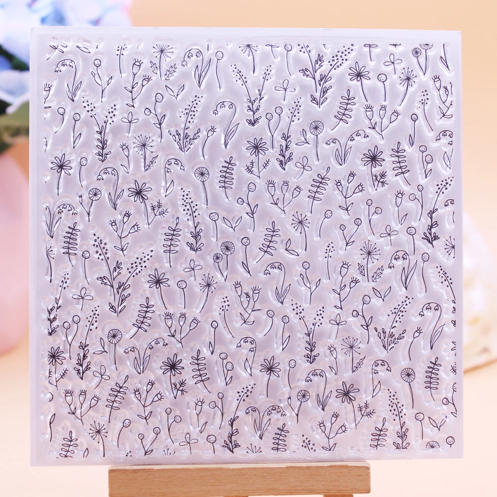 Alinacutle CLEAR STAMPS Wild Flower Grass DIY Card Scrapbooking Paper Craft Rubber Transparent Silicon Stamps