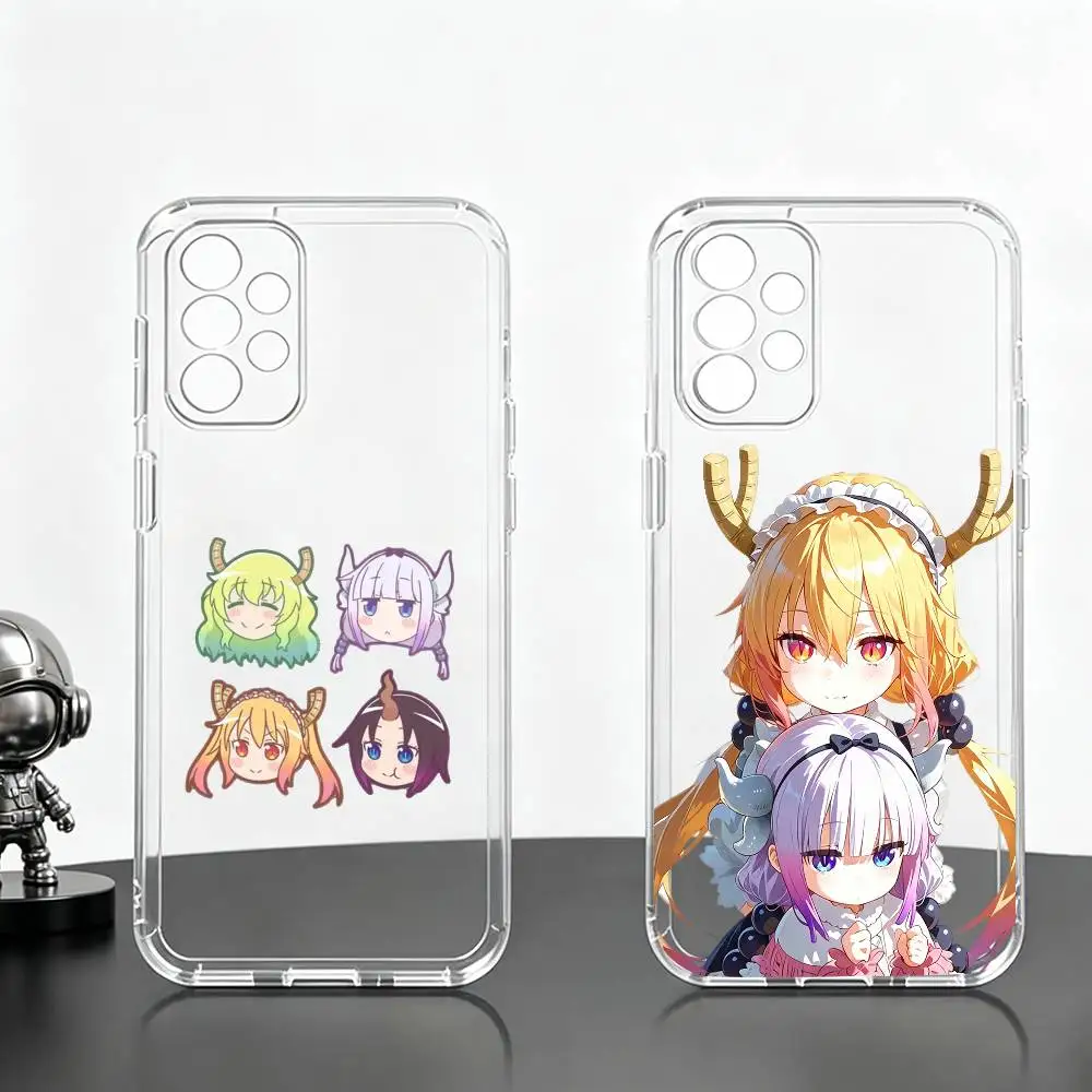 Miss Kobayashi D-Dragon M-Maid  Phone Case For Samsung S25,S24,S21,S22,S23,S30,Ultra,S20,Plus,Fe Transparent Cover