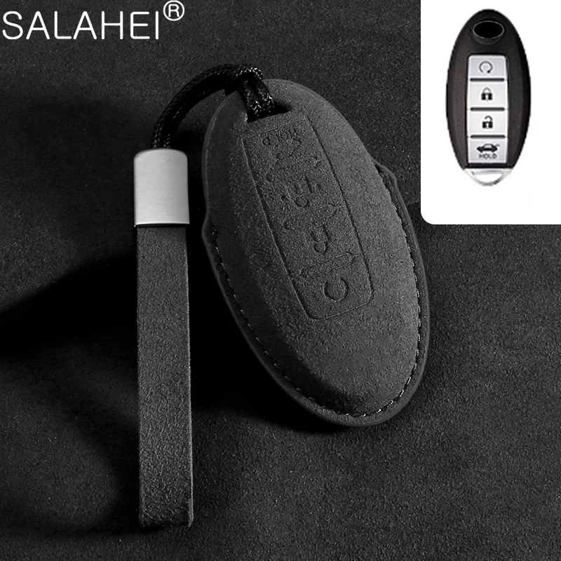 Leather Car Smart Key Cover Case For Infiniti Q50 Q60 Q70 QX50 QX60 QX70 G25 EX FX JX35 FX25 FX35 EX35 FX37 JX35 Car Accessories