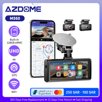 AZDOME M560 3 Channel 4K Dash Cam Front and Rear Inside WiFi GPS Dashcam 4\