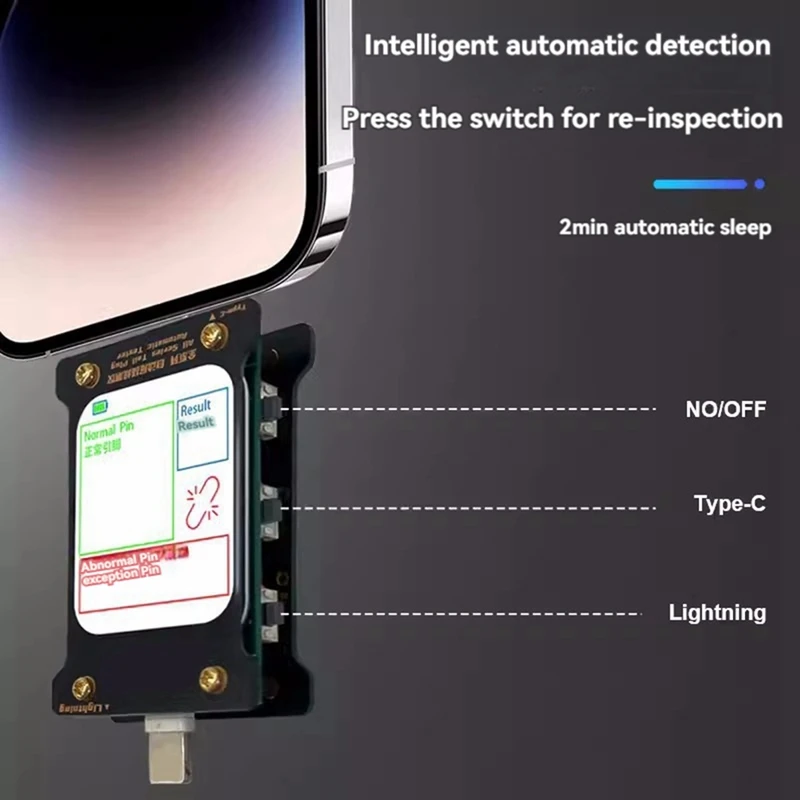 Лучший автоматический тестер обнаружения вставки хвоста для Iphone Android для Apple Интерфейс Type-C Huawei Xiaomi Ремонт всех моделей