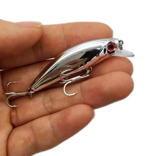 Imagen 2 del producto Ufishing 5,6 cm/6,6g Shore Cast hundimiento pesca Minnow señuelo galvanizado Mini cebo Wobbler