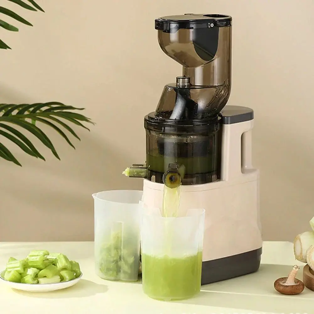 

110V Compact Slow Masticating Juicer machines 7 inch Large Feed Chute, Easy to Clean, BPA Free, 500W Cold Press Juicer machine