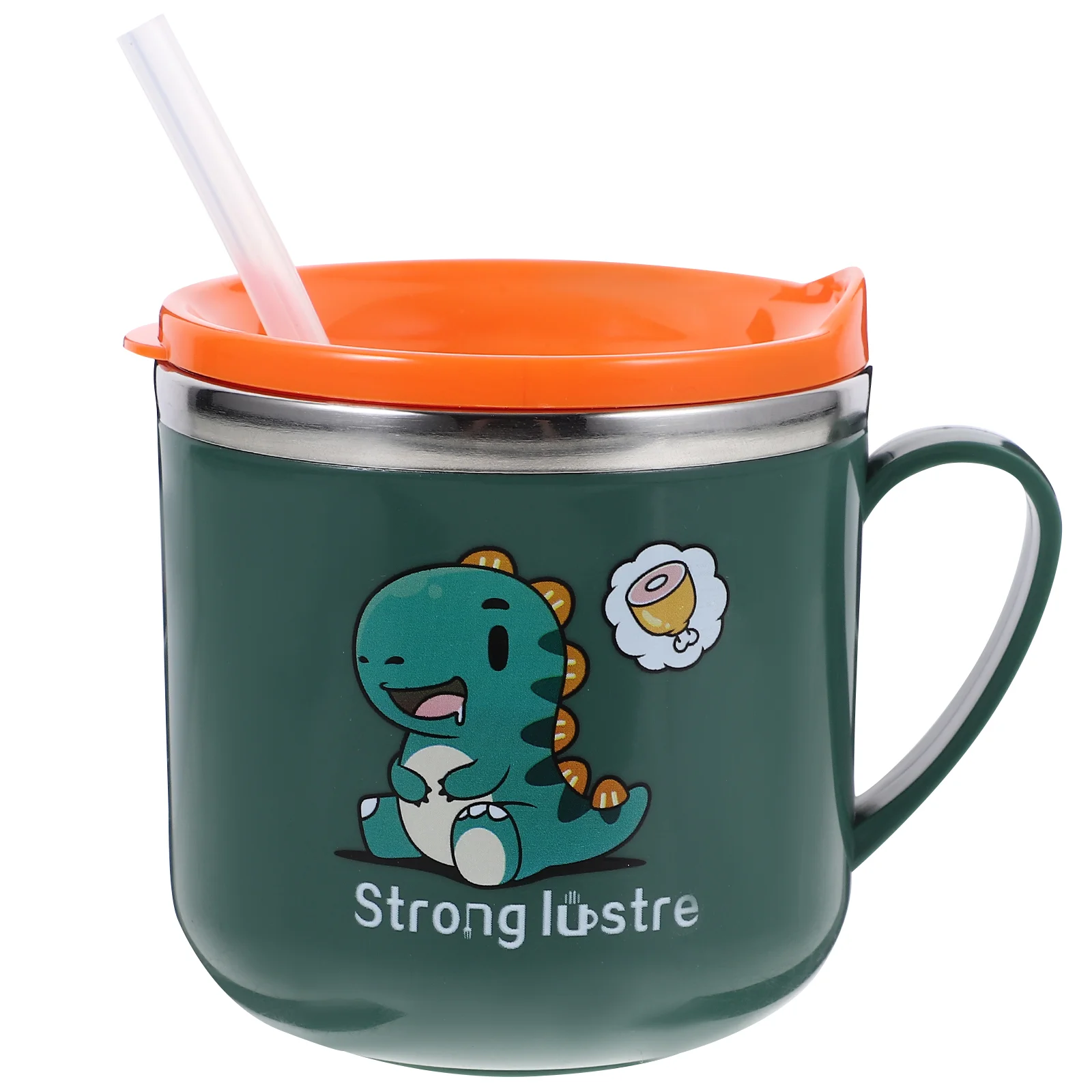 250ml PP Plastic Shell 304 316 Stainless Steel Inner Straw for Kids Baby Milk Trainer Cup Silicone Straw Safe Travel