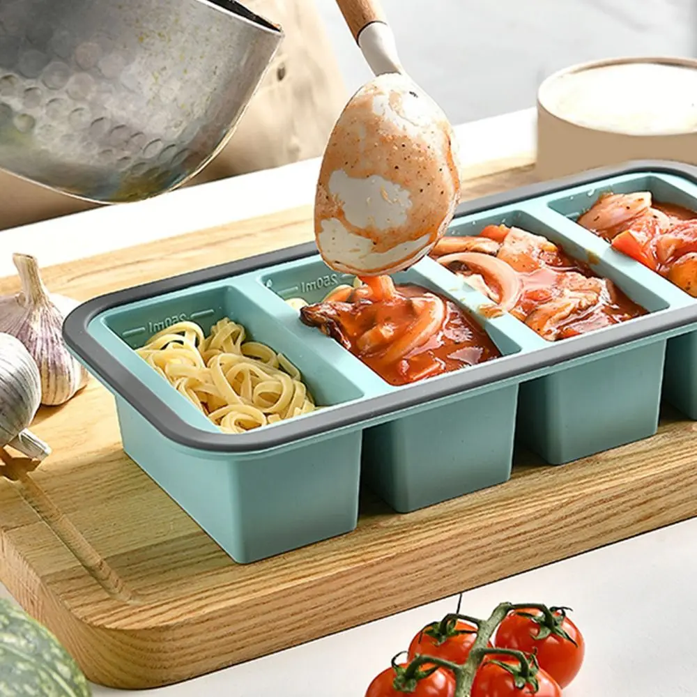 2/3/4 Grid Lunchbox Compartmentalized Wheat Straw Picnic Storage Boxs Microwave Dinnerware Food Fruit Container