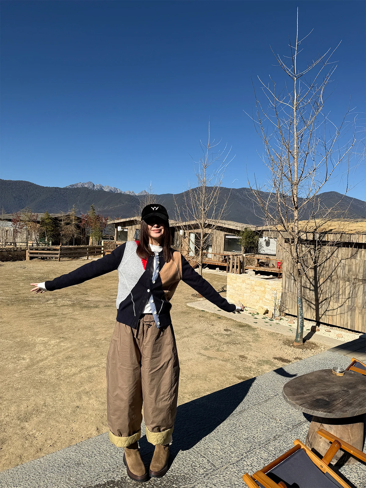 

Retro Sle Color Blo Knitted Woolen Cardigan Women's Spring Autumn Plaid Sweater Coat Warm Thiened Long Sve round Ne