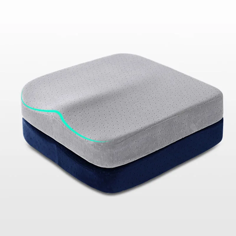 Ergonomic Slow Rebound Memory Foam Cushion Office Driving Butock Cushion for All Seasons Soft Comfortable Pain Relief Seat Pad