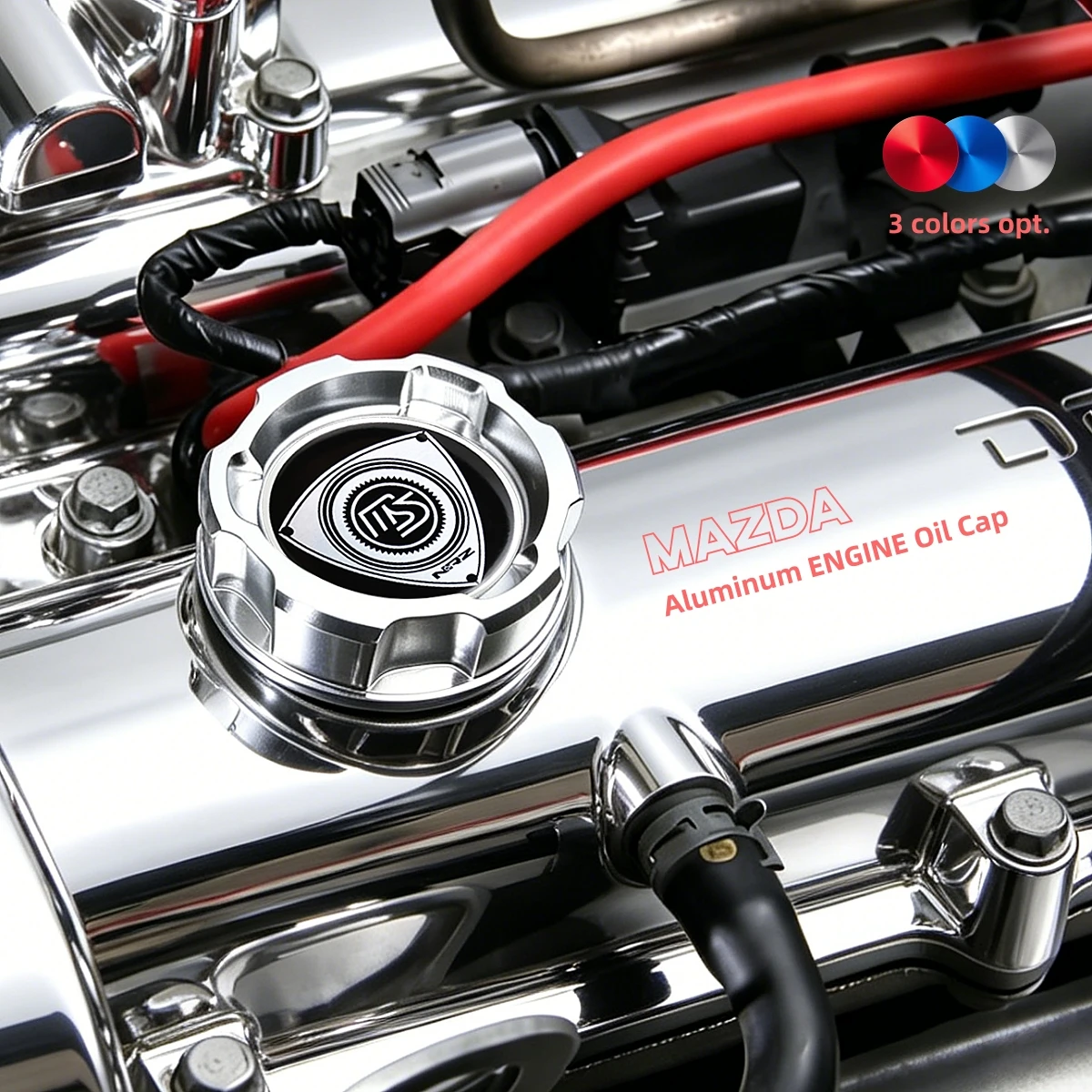 Bouchon d\'huile moteur en aluminium pour MAZDASPEED RACING jas8 jas7 MIATA MAZDA PROTEGE 626 323 MX3 BP 13B, bouchon de remplissage d\'huile JDM