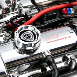 Aluminum ENGINE Oil Cap For MAZDASPEED RACING RX8 RX7 MIATA MAZDA PROTEGE 626 323 MX3 BP 13B OIL FILLER CAP JDM