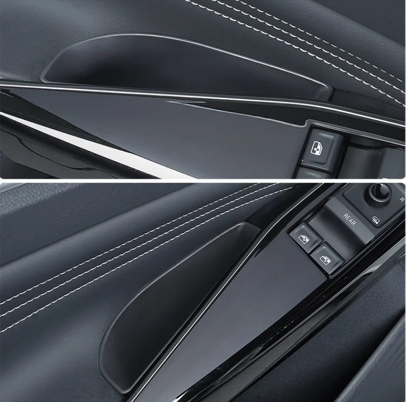 ل VW Volkswagen ID.4 GTX Crozz 2021 2022 باب السيارة الجانب وحدة التحكم مسند الذراع حاوية علب التخزين المركزية قفاز المنظم #4