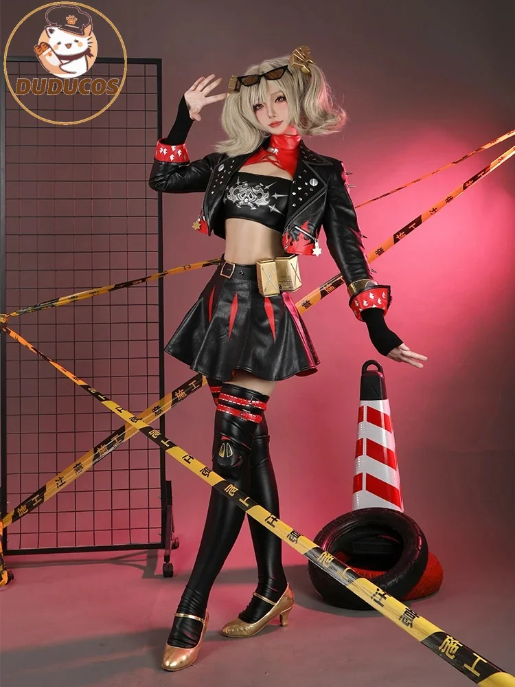 DUDU SR Zenless Zone Zero Burnice White Cosplay Costume the Sons of Calydon Burnice Punk Uniform Halloween Party Outfit