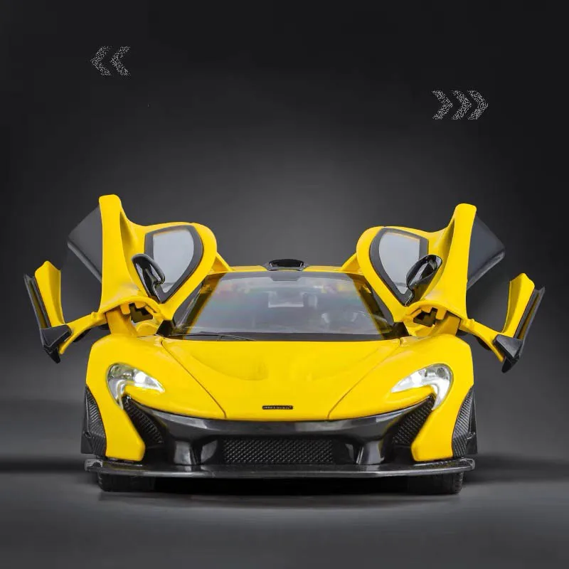 1:24 Scale Car McLaren P1 F1 Supercar Alloy Vehicle Model Diecast Metal Fast＆Furious Collectible Childrens Birthday Toy Gifts ﻿