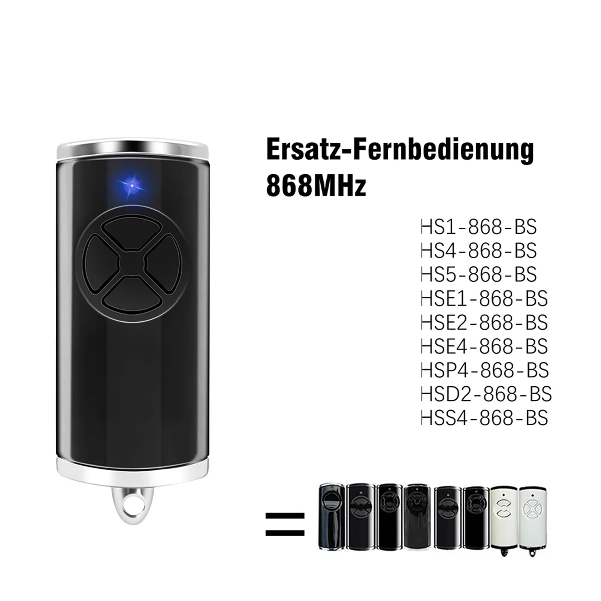 Newest 868MHz Garage Door Opener, 2Pack Replacement Garage Door Openers for Hormann Handheld Transmitter HSE-4-868-BS